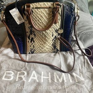 Brand new with tags leather Brahmin bag.